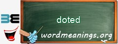 WordMeaning blackboard for doted